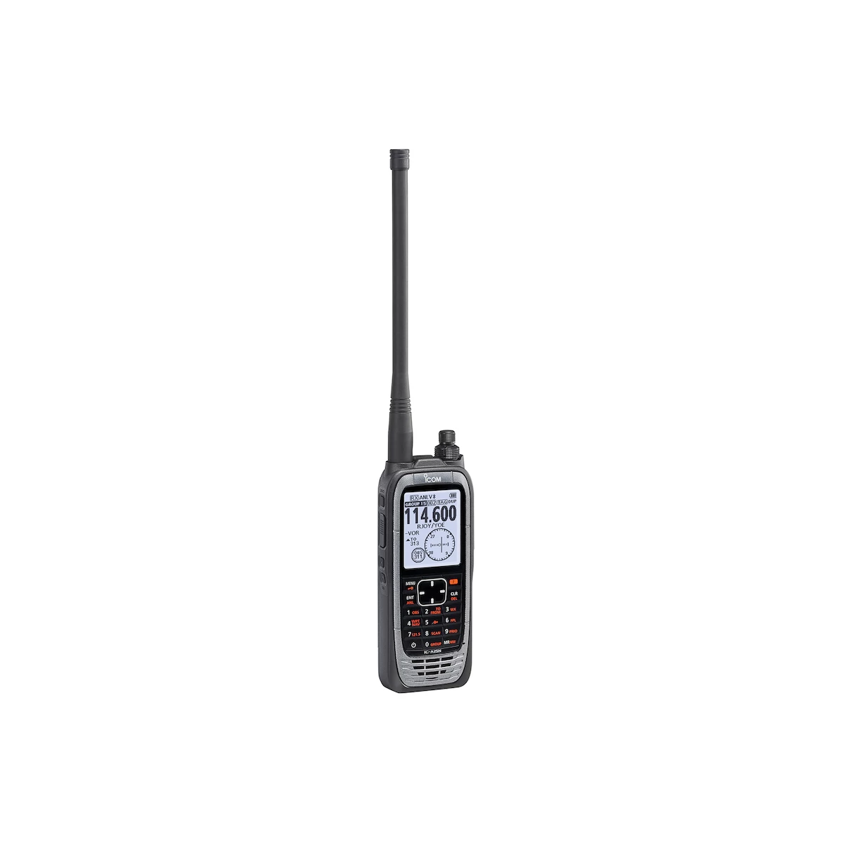 Aviation features shown on the Icom IC-A25N handheld portable airband transceiver