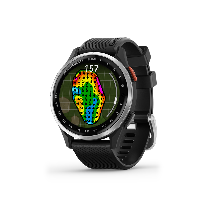 Garmin Approach S44 Black green contour