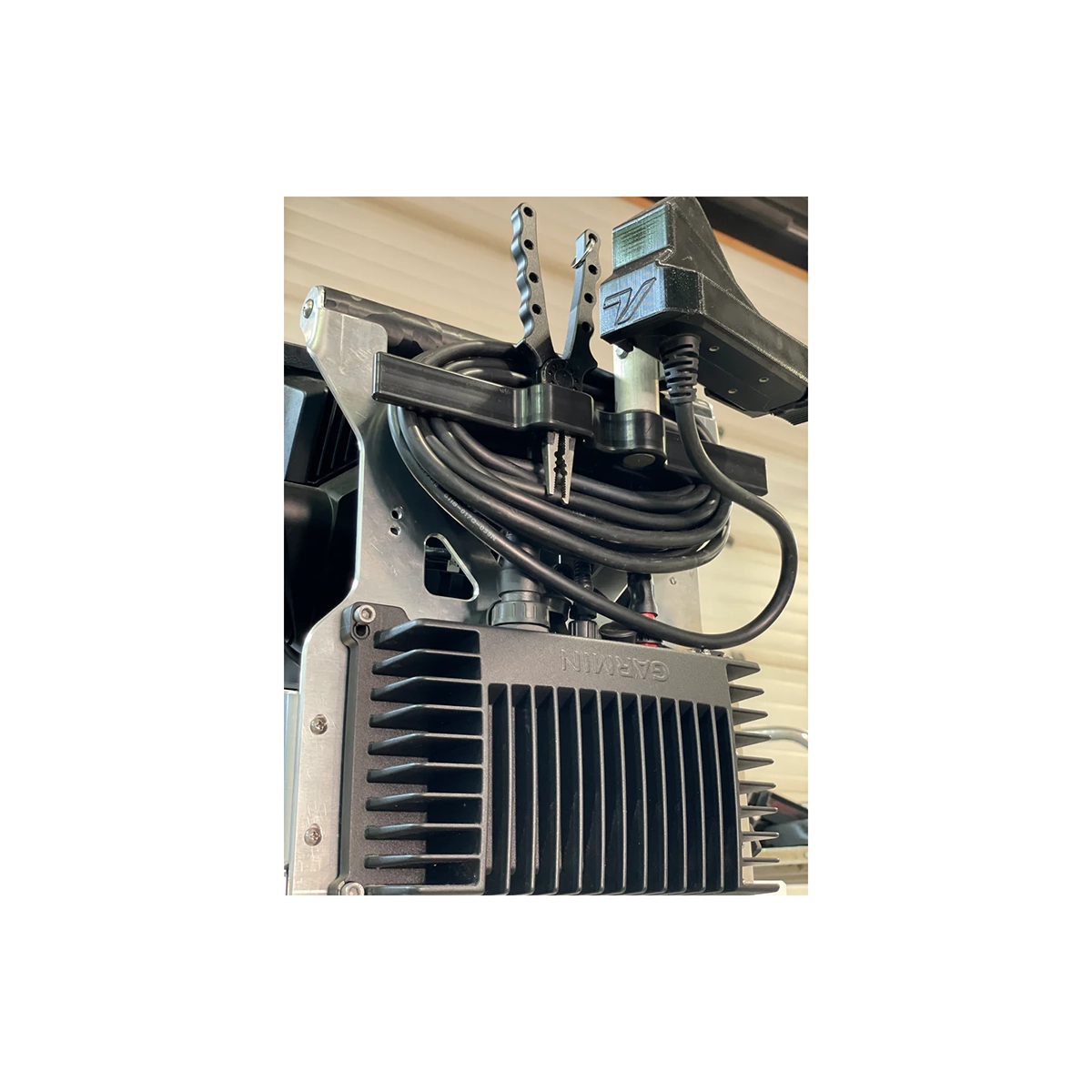 ArcLab Cable Cleat in use closeup