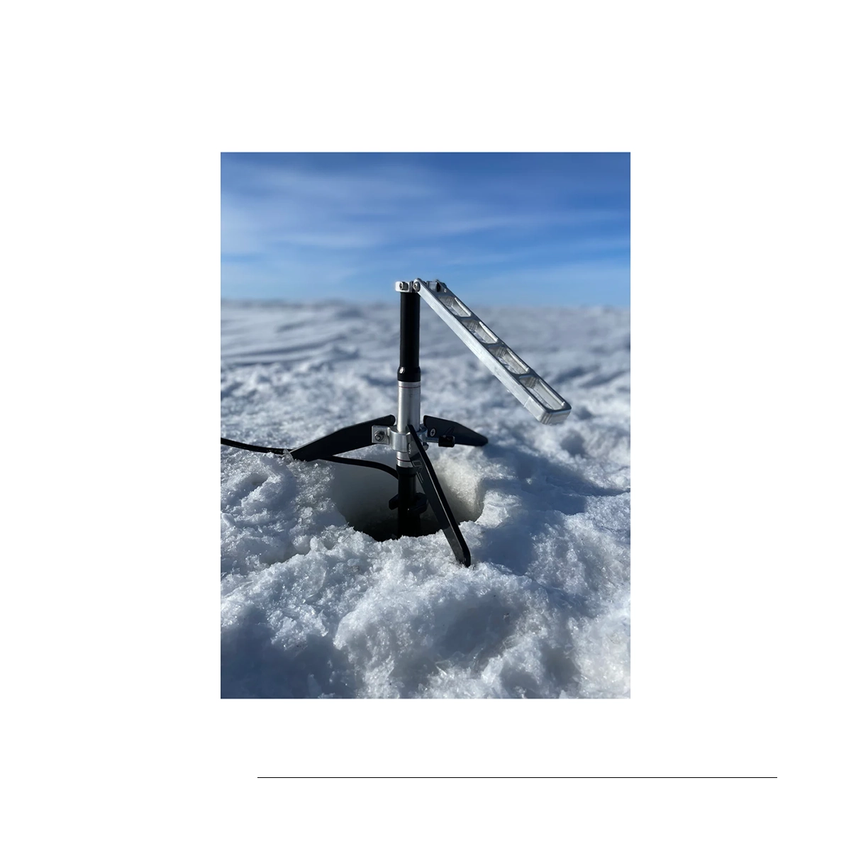 ArcLab LVS34 Garmin livescope ice bundle on ice