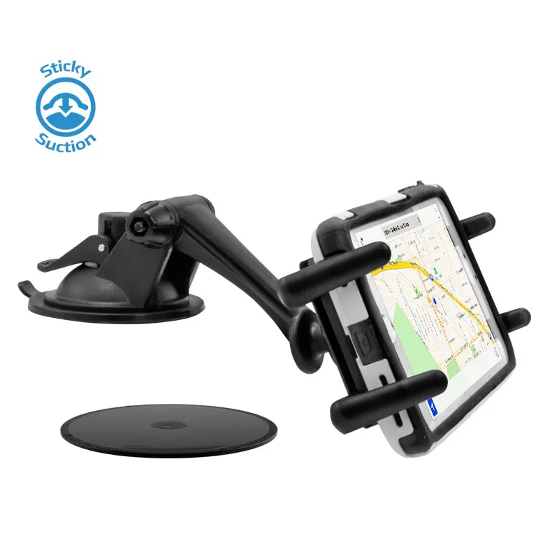 Arkon SM679 Slim-Grip Ultra Sticky Suction Windshield or Dash Phone Car Mount with tablet