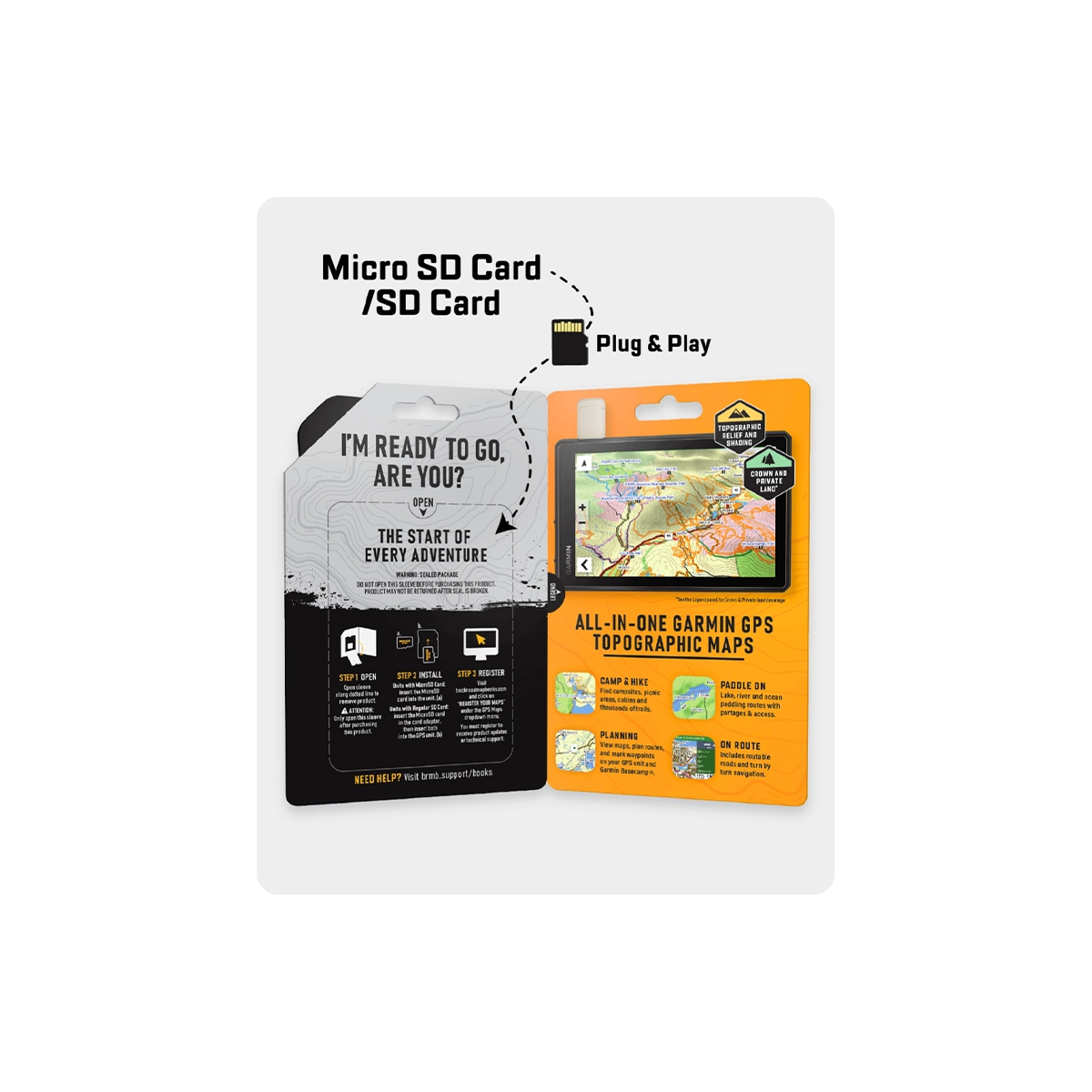 Backroad GPS maps - inside package