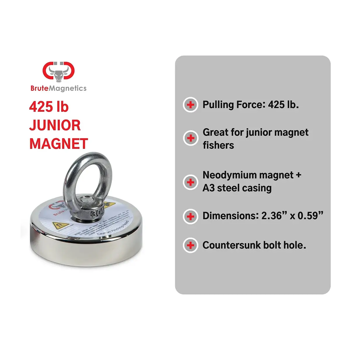 Brute Box Junior - 425lb Magnet Fishing Bundle spec sheet