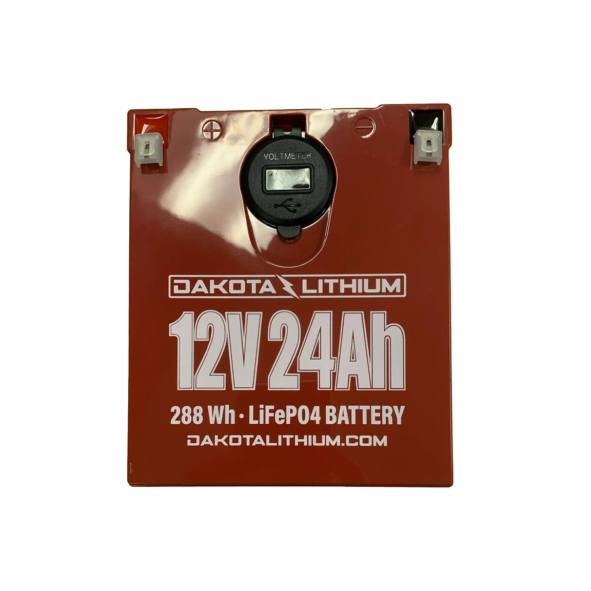 Dakota Lithium 12V 24Ah Battery top view