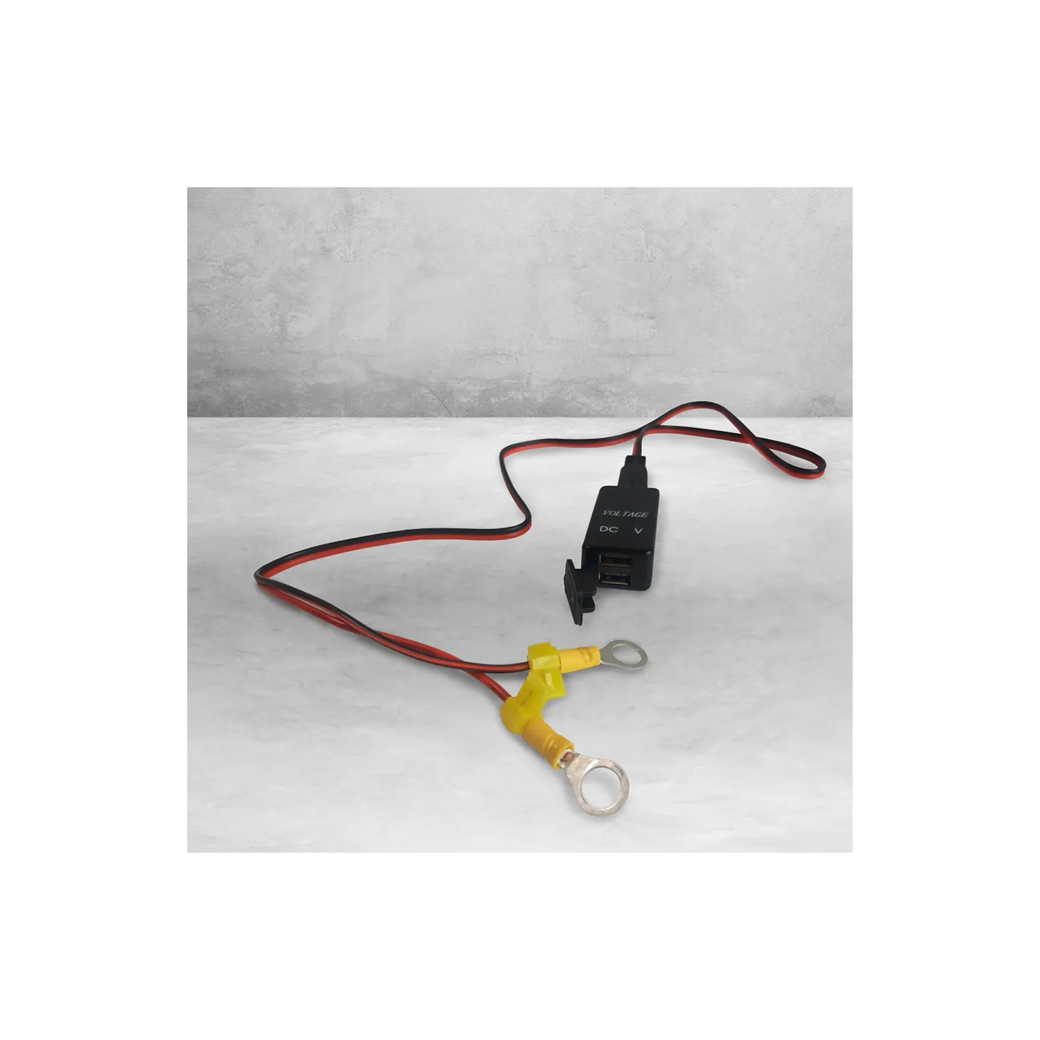 dakota lithium USB PHONE CHARGER, VOLTMETER, & TERMINAL ADAPTER WIRING KIT