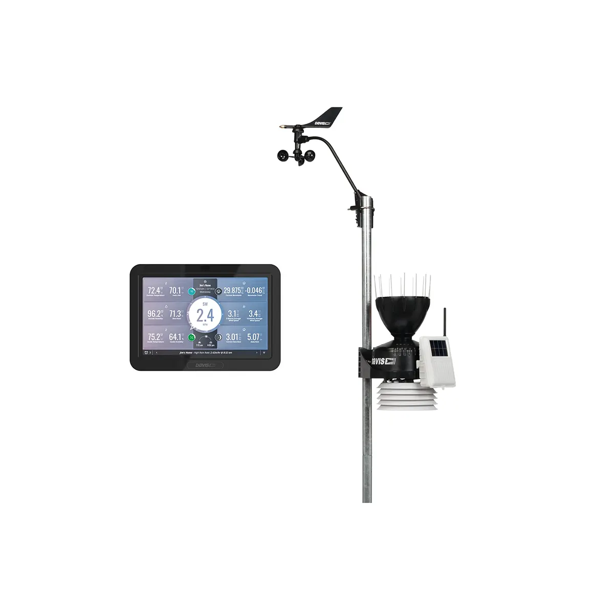 Wireless Vantage Pro2 Weather Station with Standard Radiation Shield and WeatherLink Console