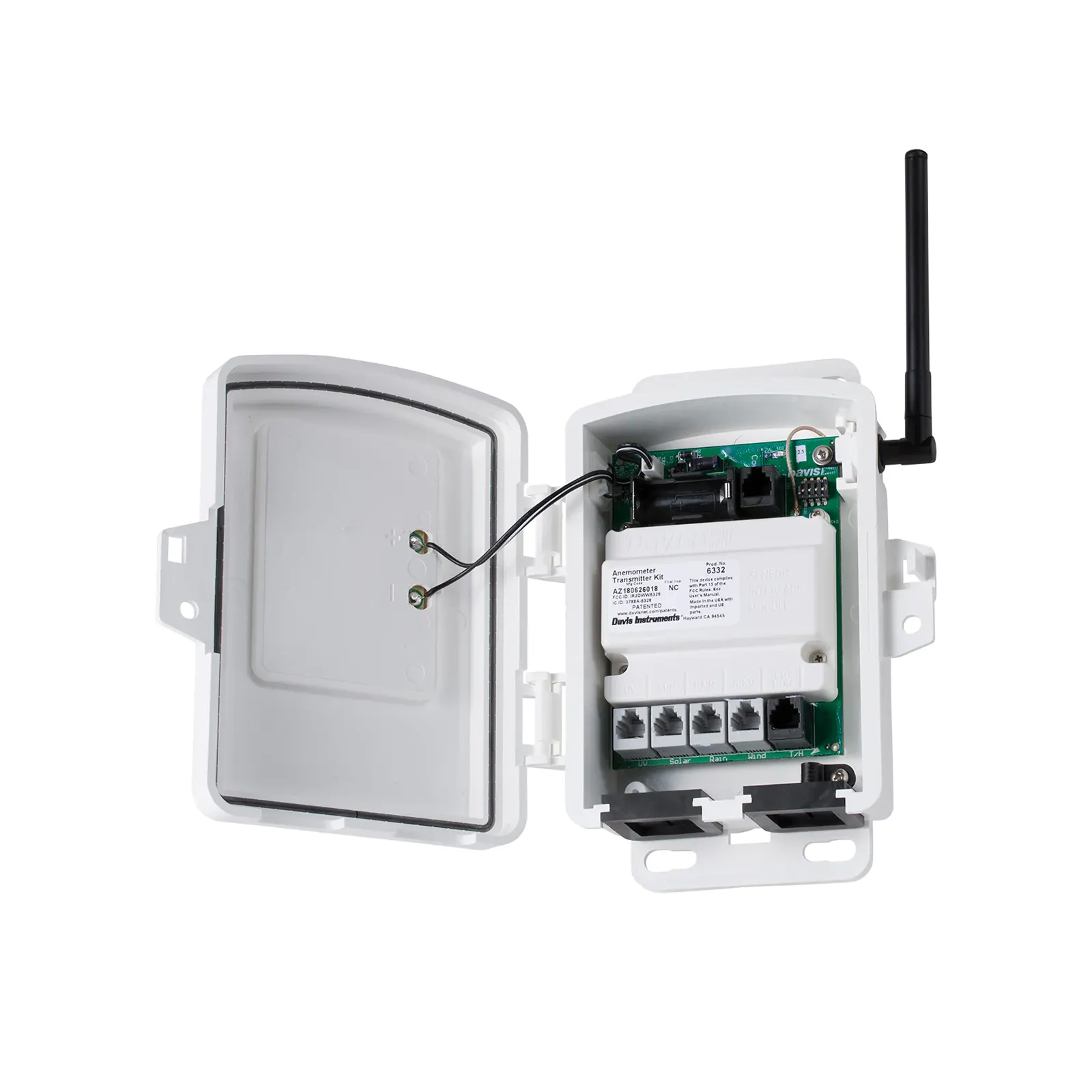 Solar-Powered Wireless Sensor Transmitter inside