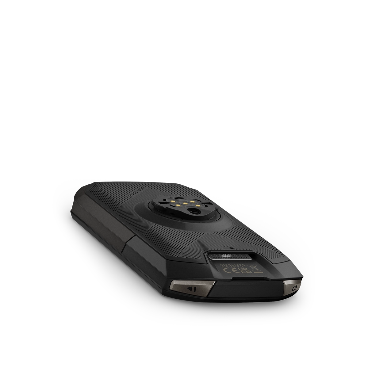 Garmin Edge 1050 bike computer bottom view of easy access control buttons