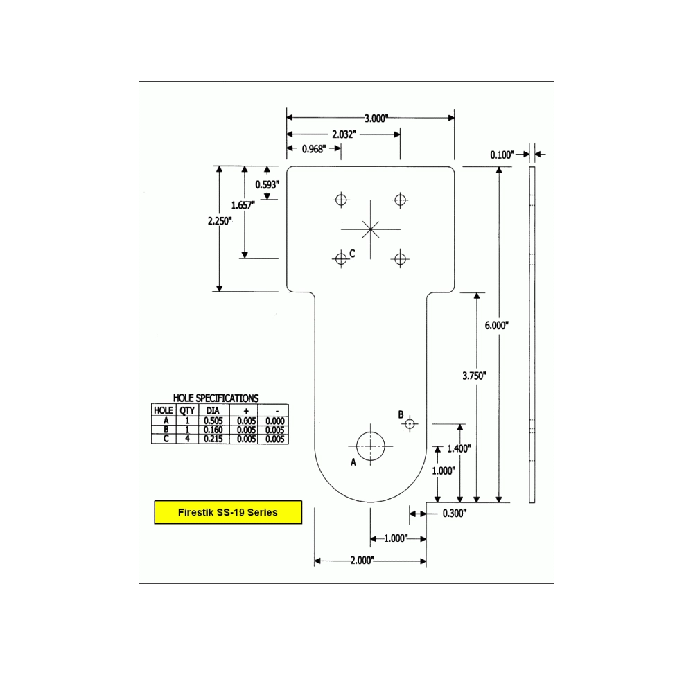 Firestick SS-194A top bracket infographic