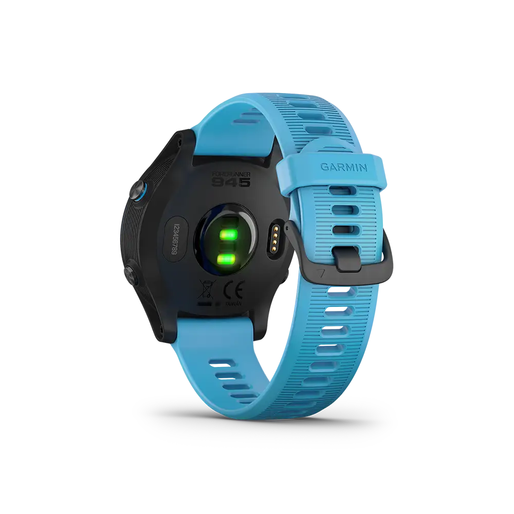 Garmin Forerunner 945 in blue back view