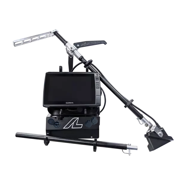 Garmin ECHOMAP Ultra 2 106sv LiveScope LSV 34 bundle with ArcLab 5200 shuttle and transducer pole