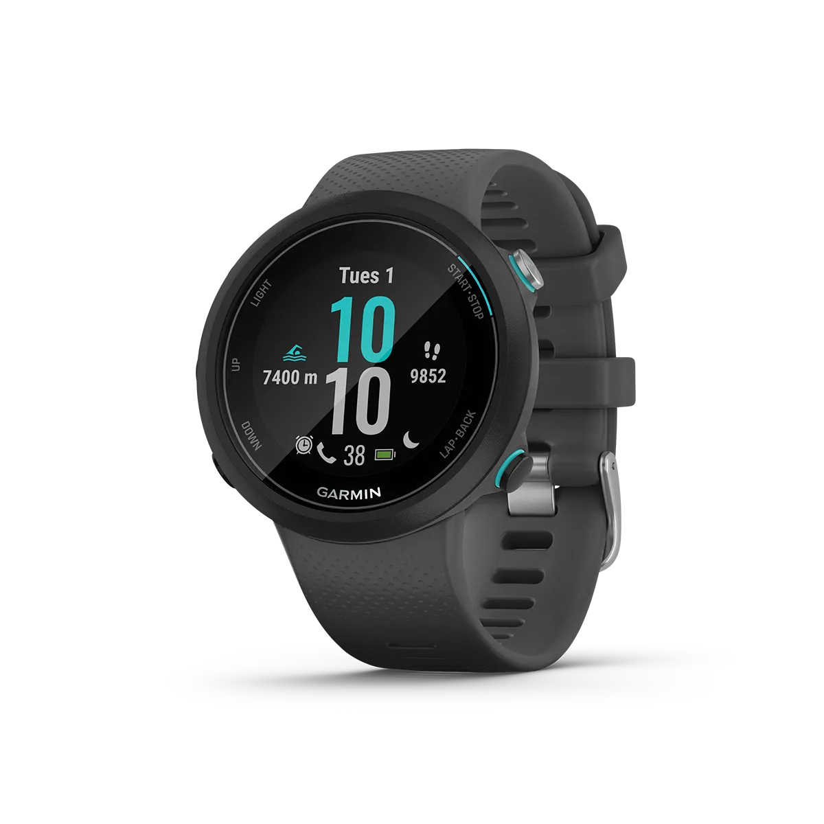 Garmin Swim 2 in slate homescreen