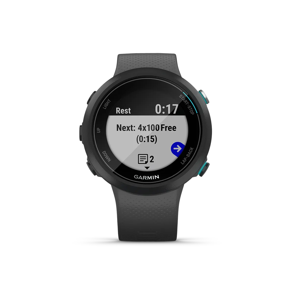 Garmin Swim 2 in slate free swim