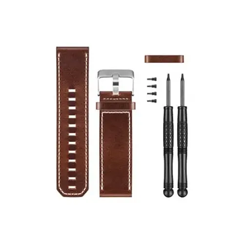Garmin Brown Leather Watch Band