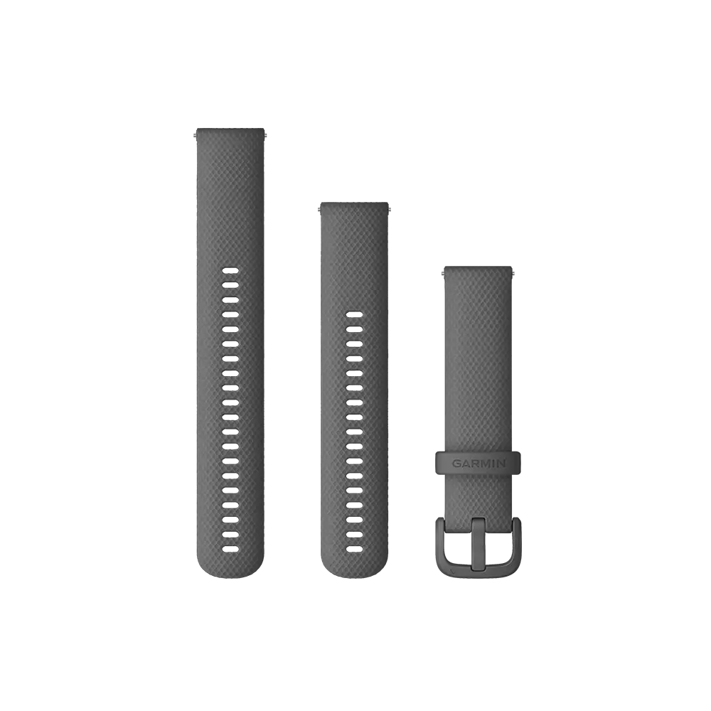 Garmin Quick Release Bands (20mm) - Black with Rose Gold Hardware