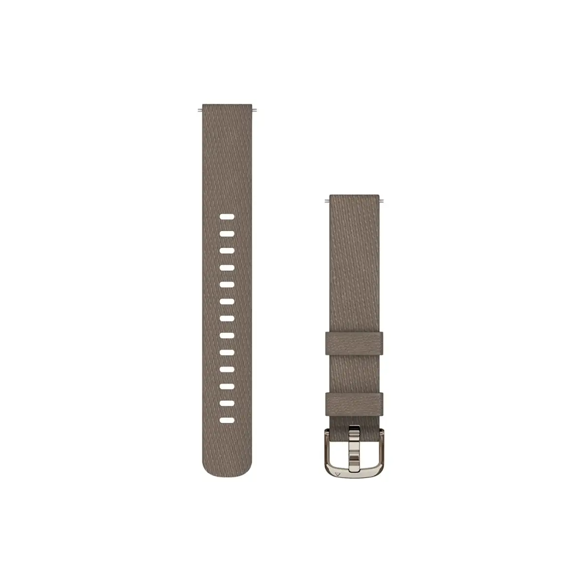 Garmin Lily 2 Bands (14 mm), Coffee Fabric with Cream Gold Hardware (010-13302-10)