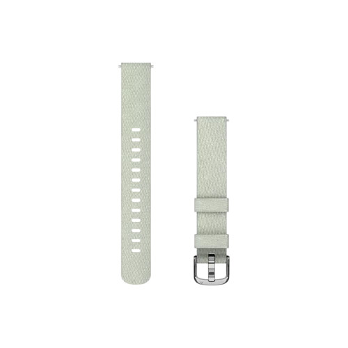 Garmin Lily 2 Bands (14 mm), Sage Gray Fabric with Silver Hardware (010-13302-11)