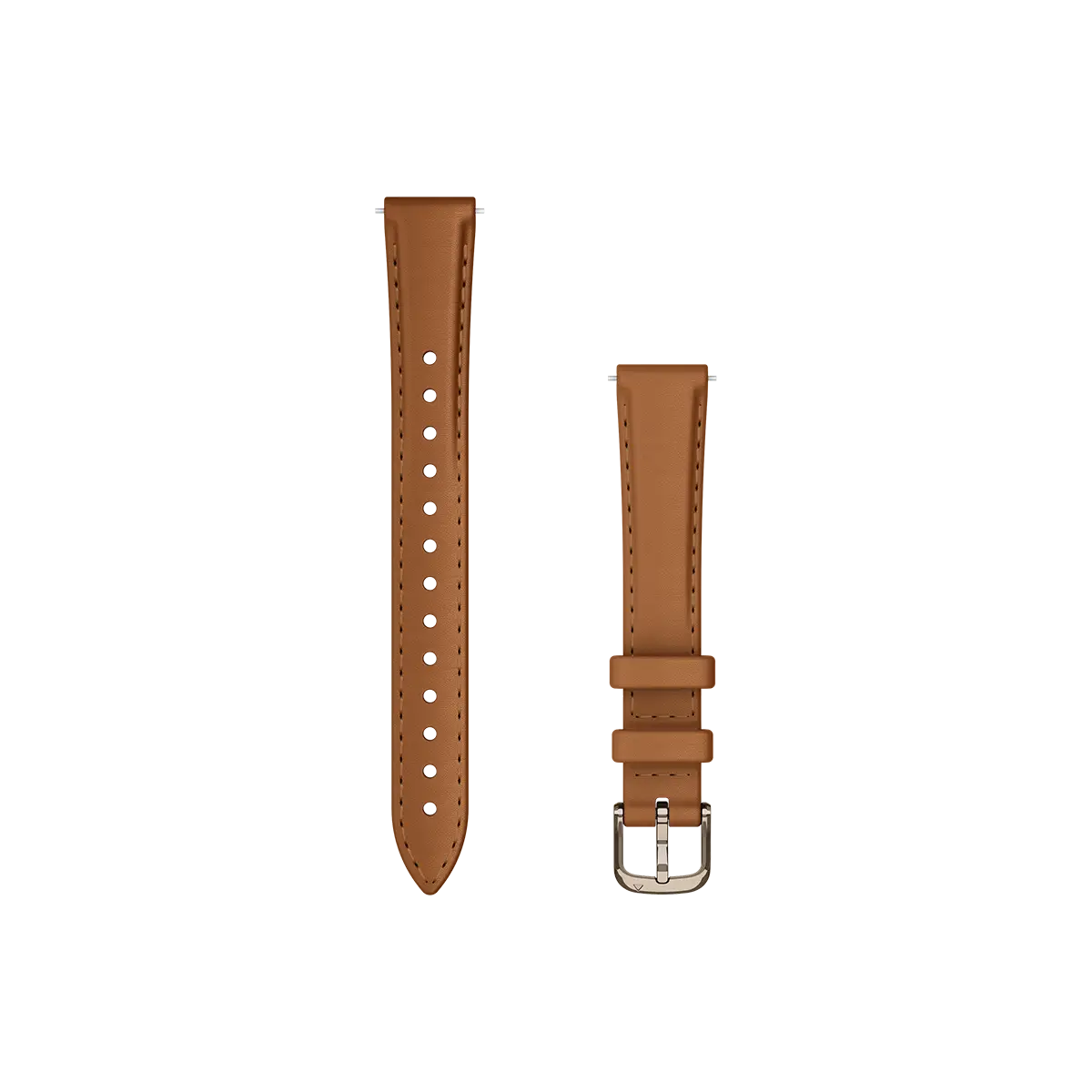 Garmin Lily 2 Bands (14 mm), Tan Leather with Cream Gold Hardware (010-13302-20)