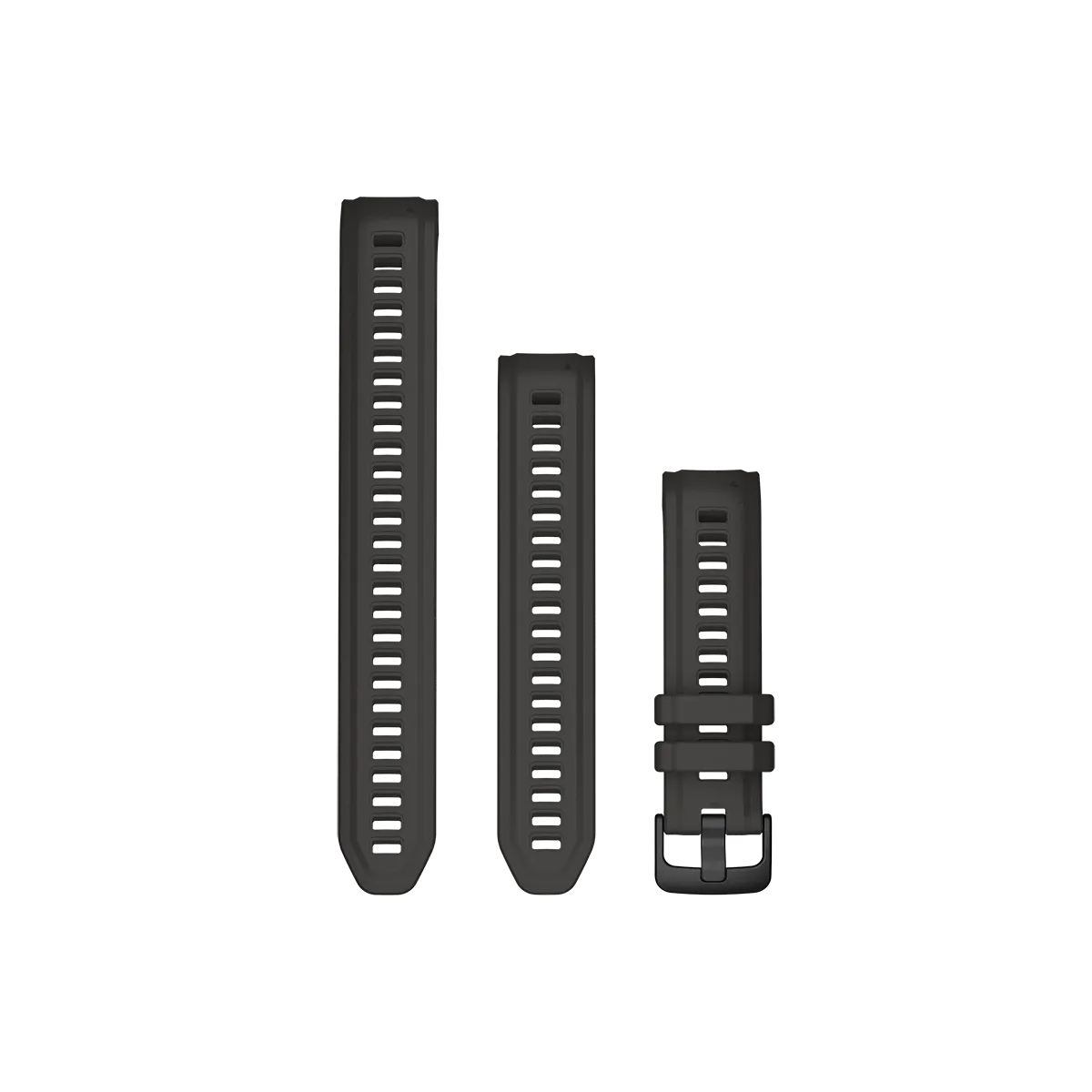 graphite 20mm watch band front view