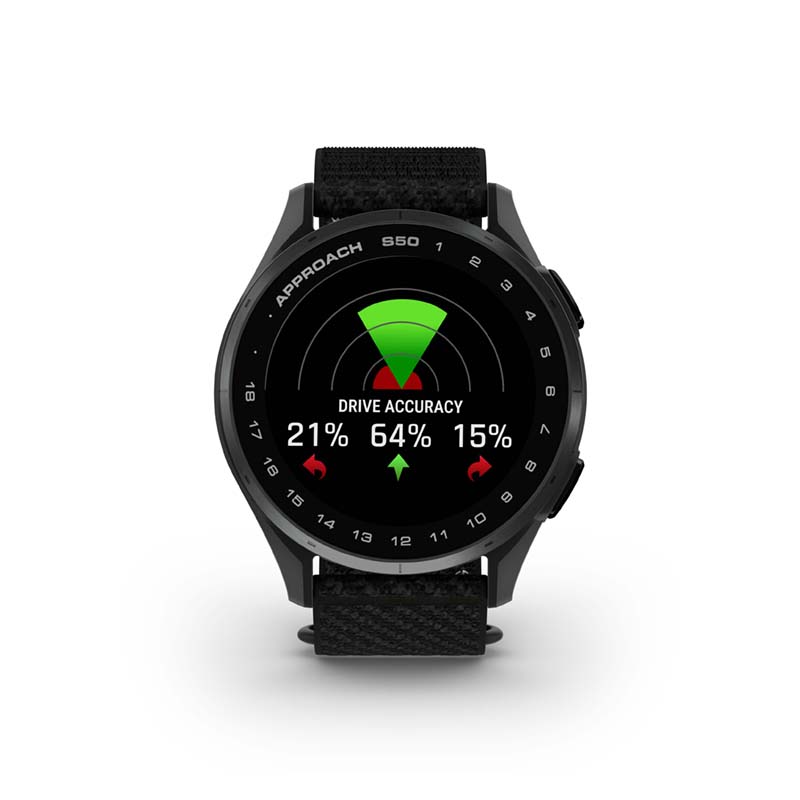 Garmin Approach S50 Black club stats