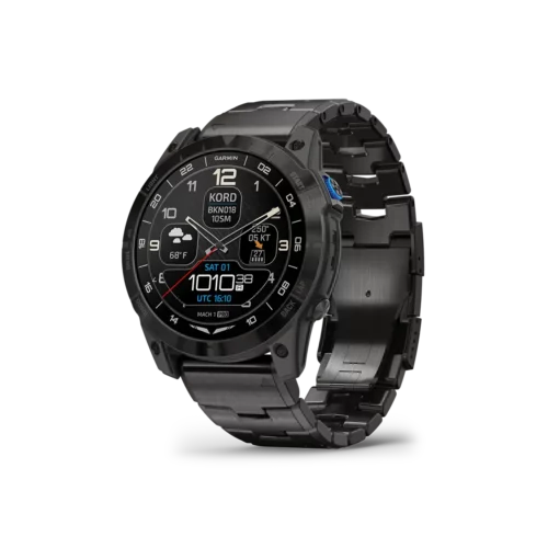 Garmin D2 Mach 1 Pro aviation smartwatch clock display