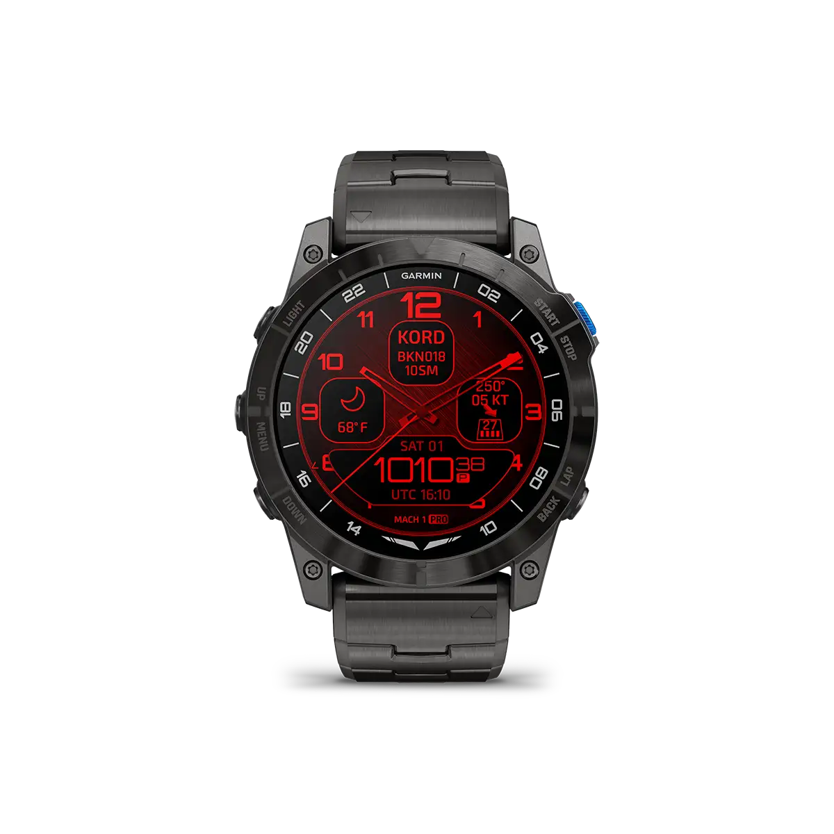Garmin D2 Mach 1 Pro flight watch red light red shift mode