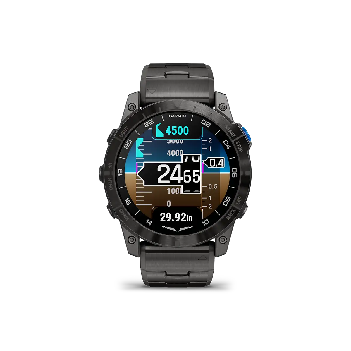 Garmin D2 Mach 1 Pro pilot smartwatch barometric altimeter