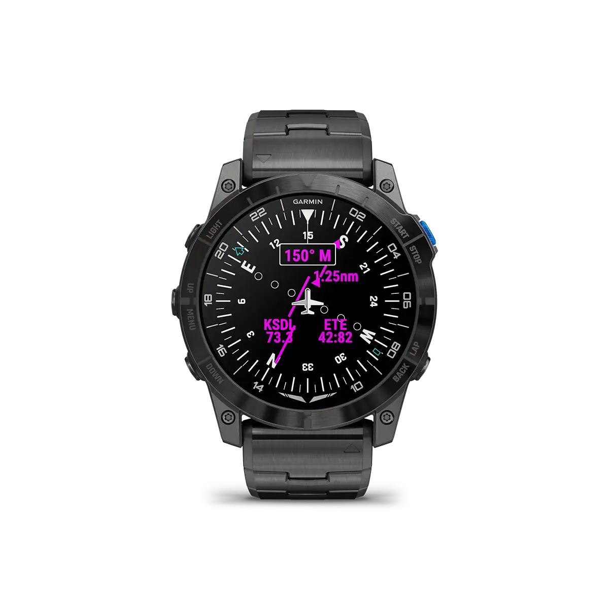 Garmin D2 Mach 1 Pro aviation watch HSI course needle