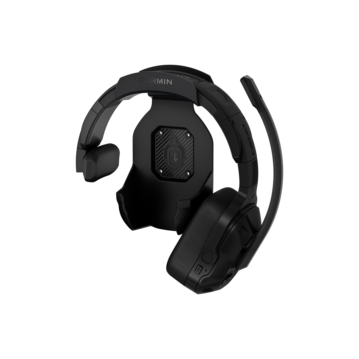 Garmin dezl headset 110 on cradle