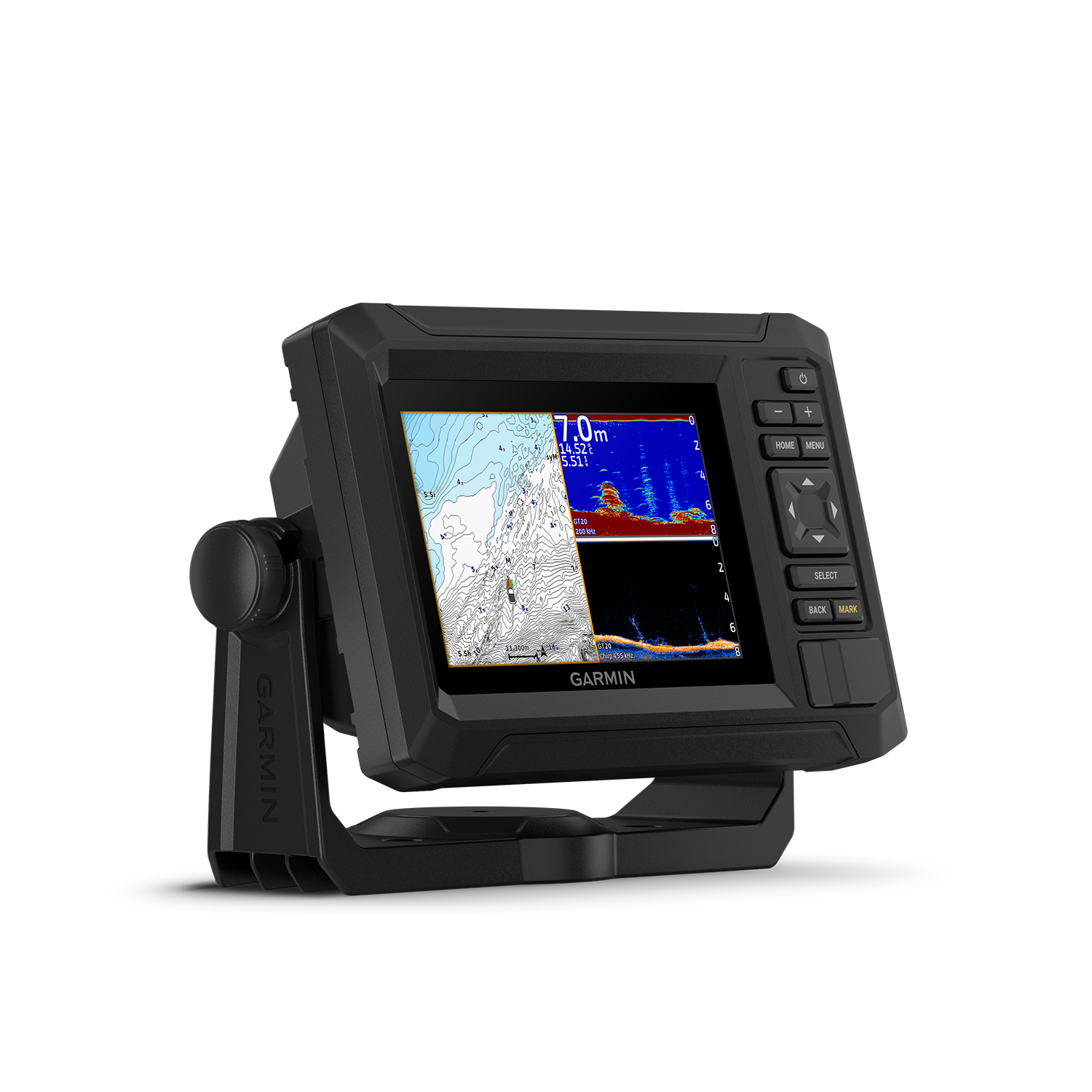 Garmin ECHOMAP UHD2 52cv right angled view