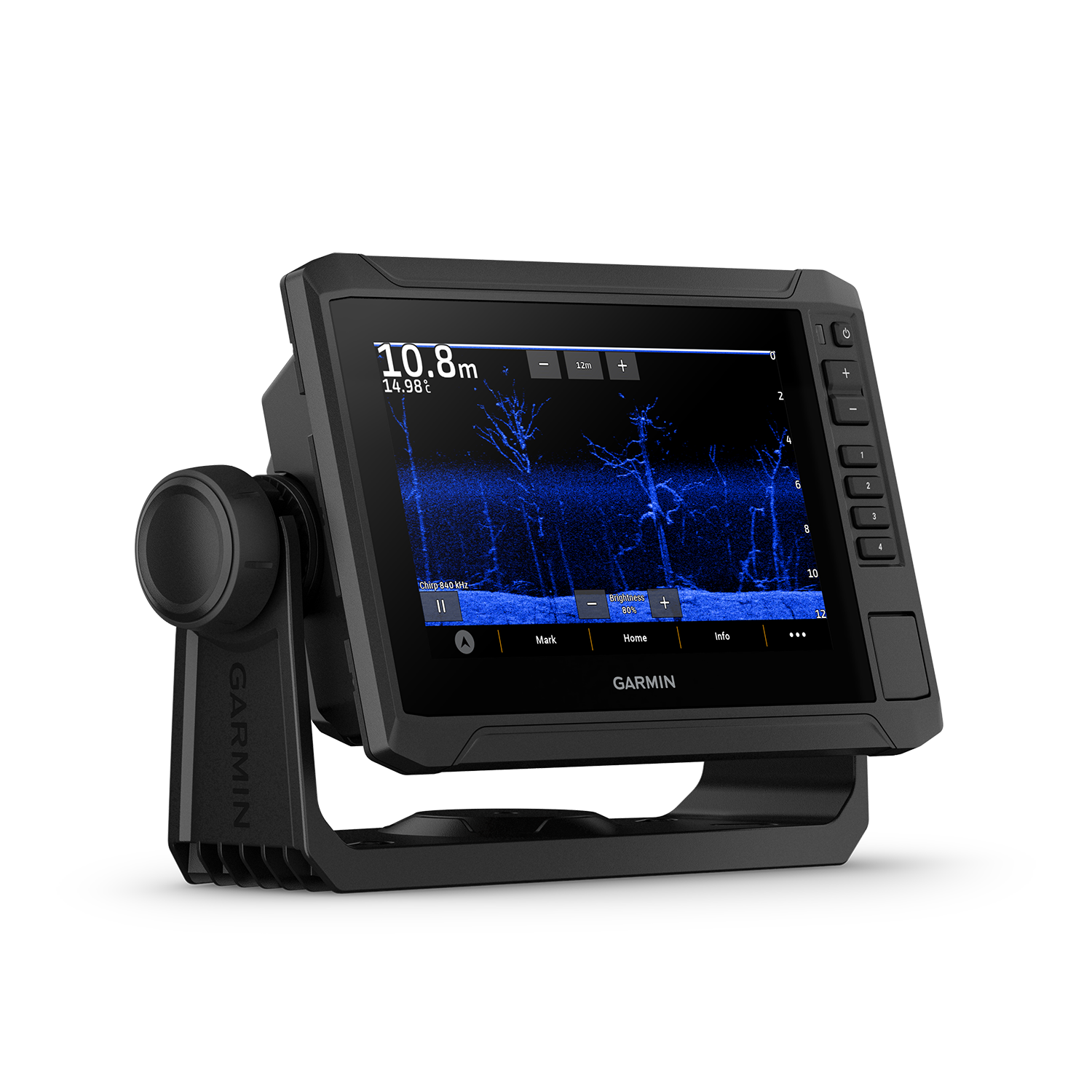 Garmin ECHOMAP UHD2 7sv right angled view
