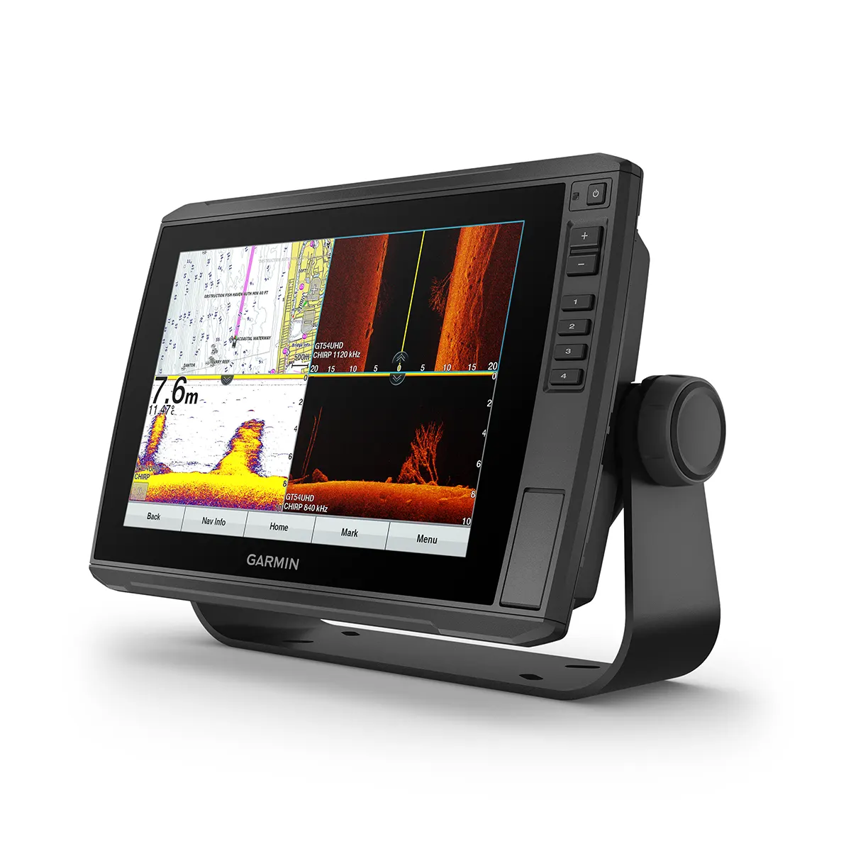 Garmin ECHOMAP Ultra 102sv left angled view