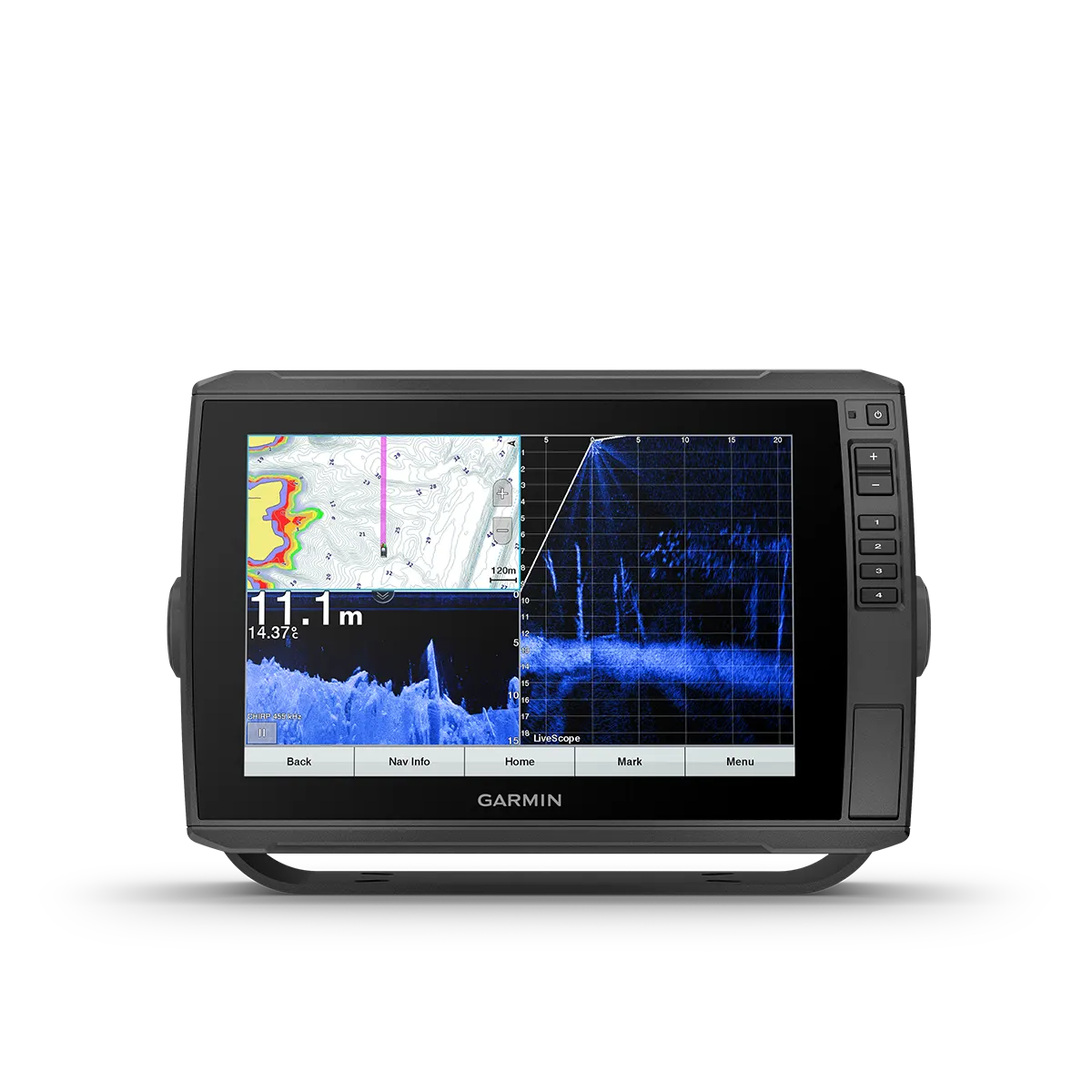 Garmin ECHOMAP Ultra 102sv split screen