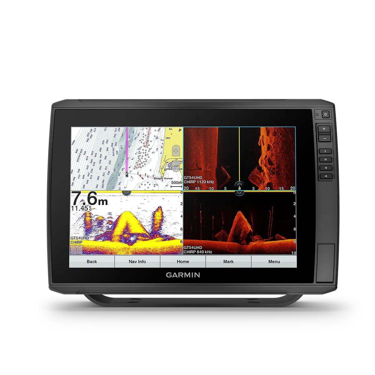 Garmin ECHOMAP Ultra 122sv split screen