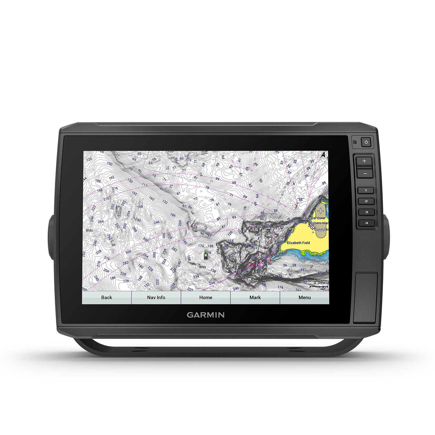Garmin ECHOMAP Ultra 106sv marine chartplotters GN+ fishfinder chart page