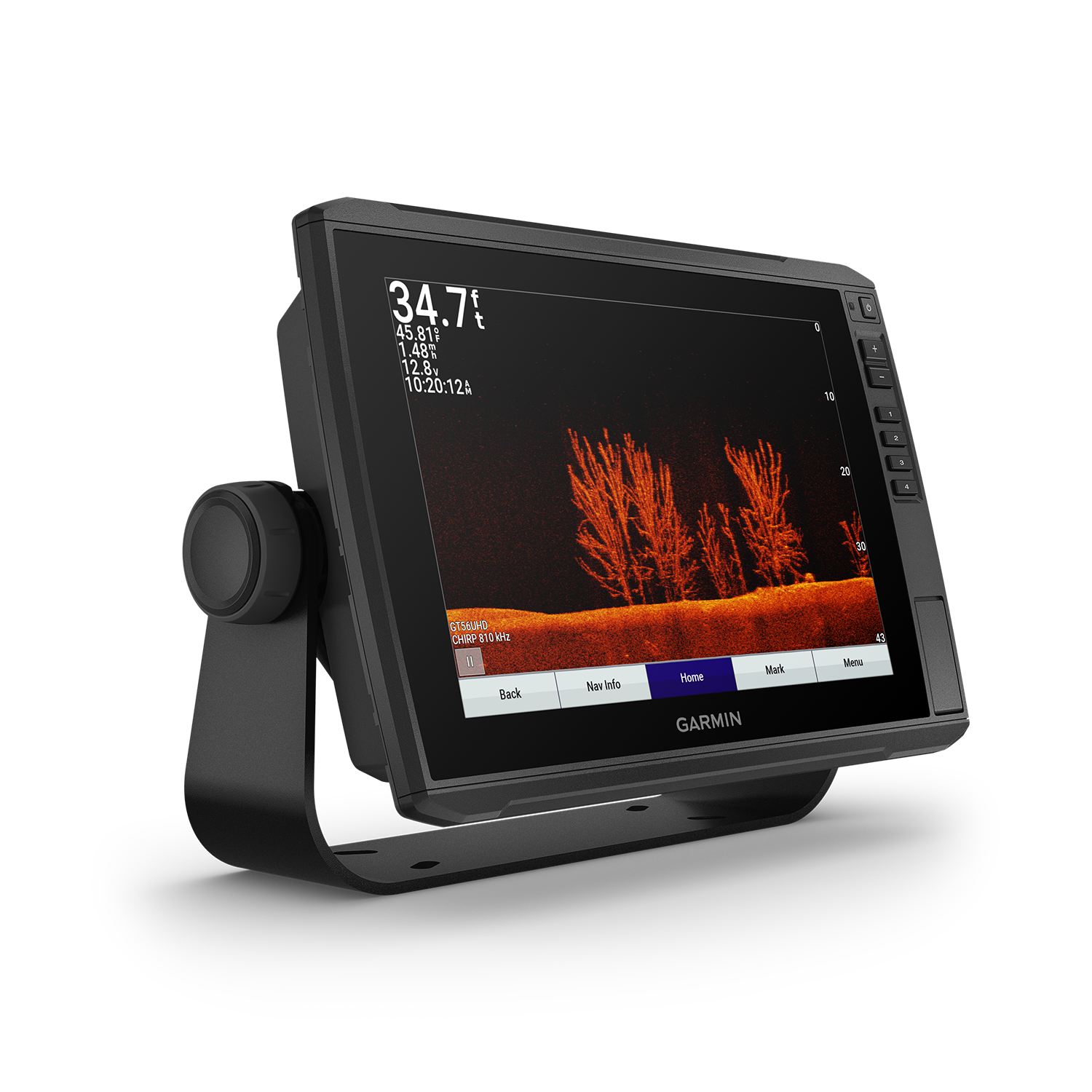 Garmin ECHOMAP Ultra 106sv marine chartplotters GN+ right hand side surface view