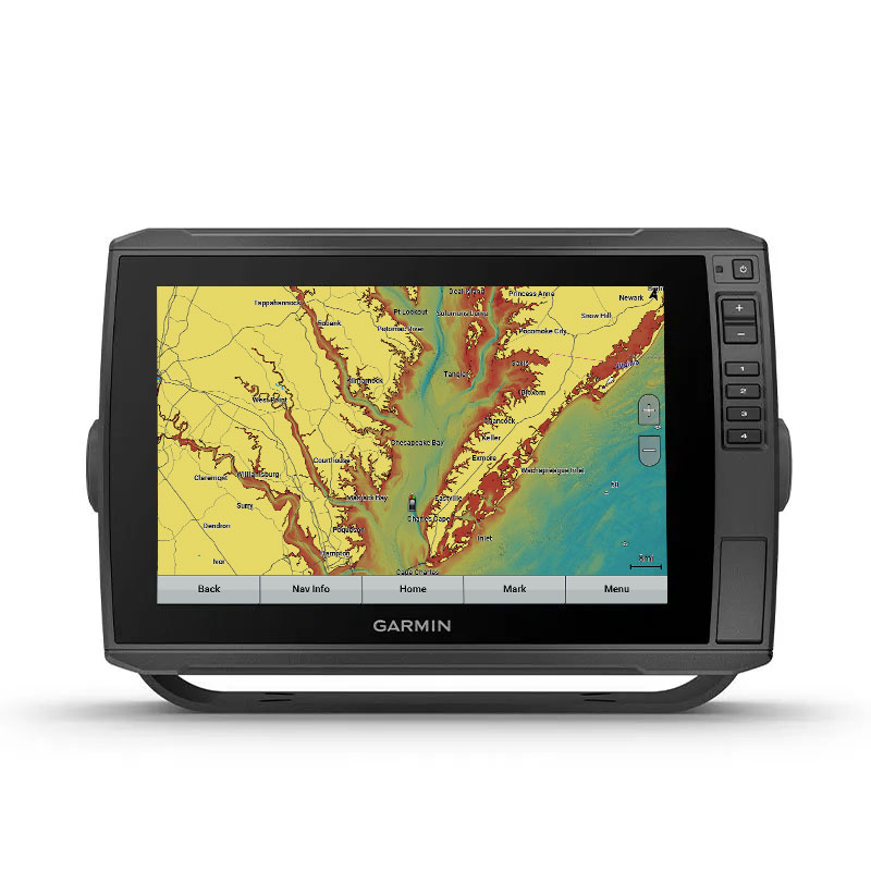 Garmin ECHOMAP Ultra 126sv marine chartplotters GN+ map view with heatmapping