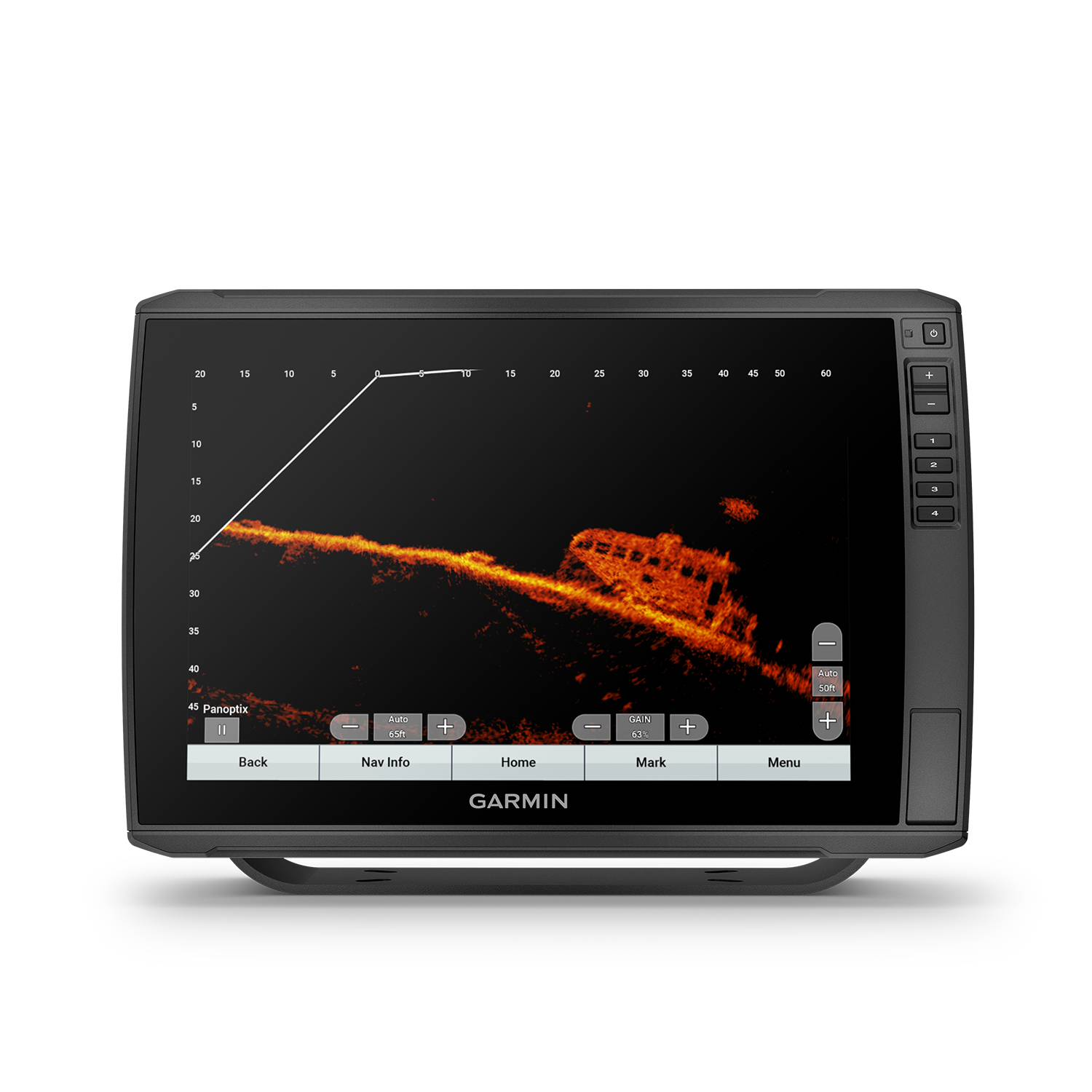 Garmin ECHOMAP Ultra 126sv marine chartplotters GN+ sonar view