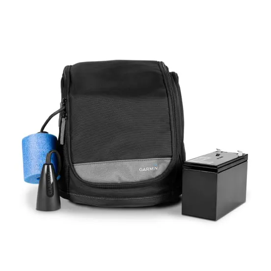 Garmin ECHOMAP UHD2 55cv ice fishing bundle kit closed