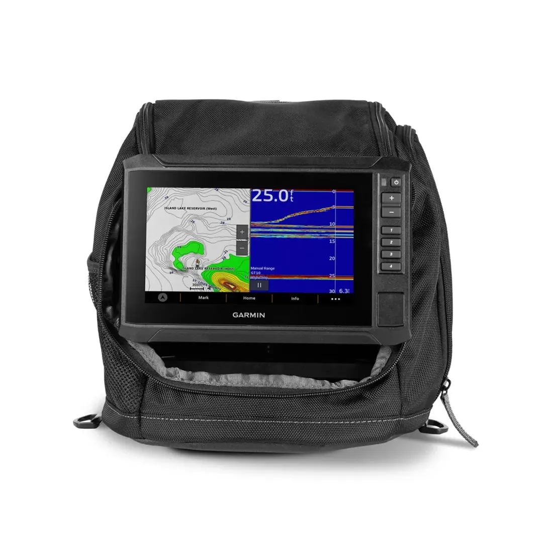 Garmin ECHOMAP UHD2 73sv Ice Fishing Bundle