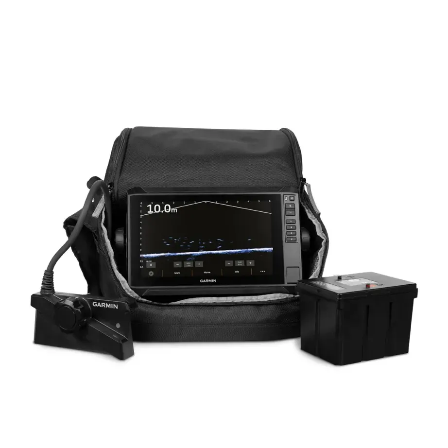 Garmin LiveScope Plus Ice Fishing Bundle LI with ECHOMAP UHD2 95sv