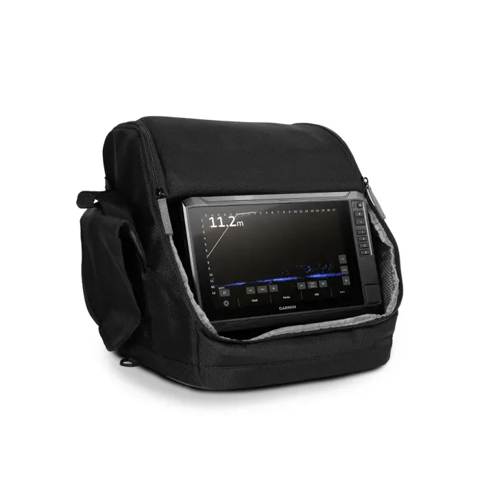 Garmin LiveScope Ice Fishing Bundle with ECHOMAP UHD2 95sv right angled