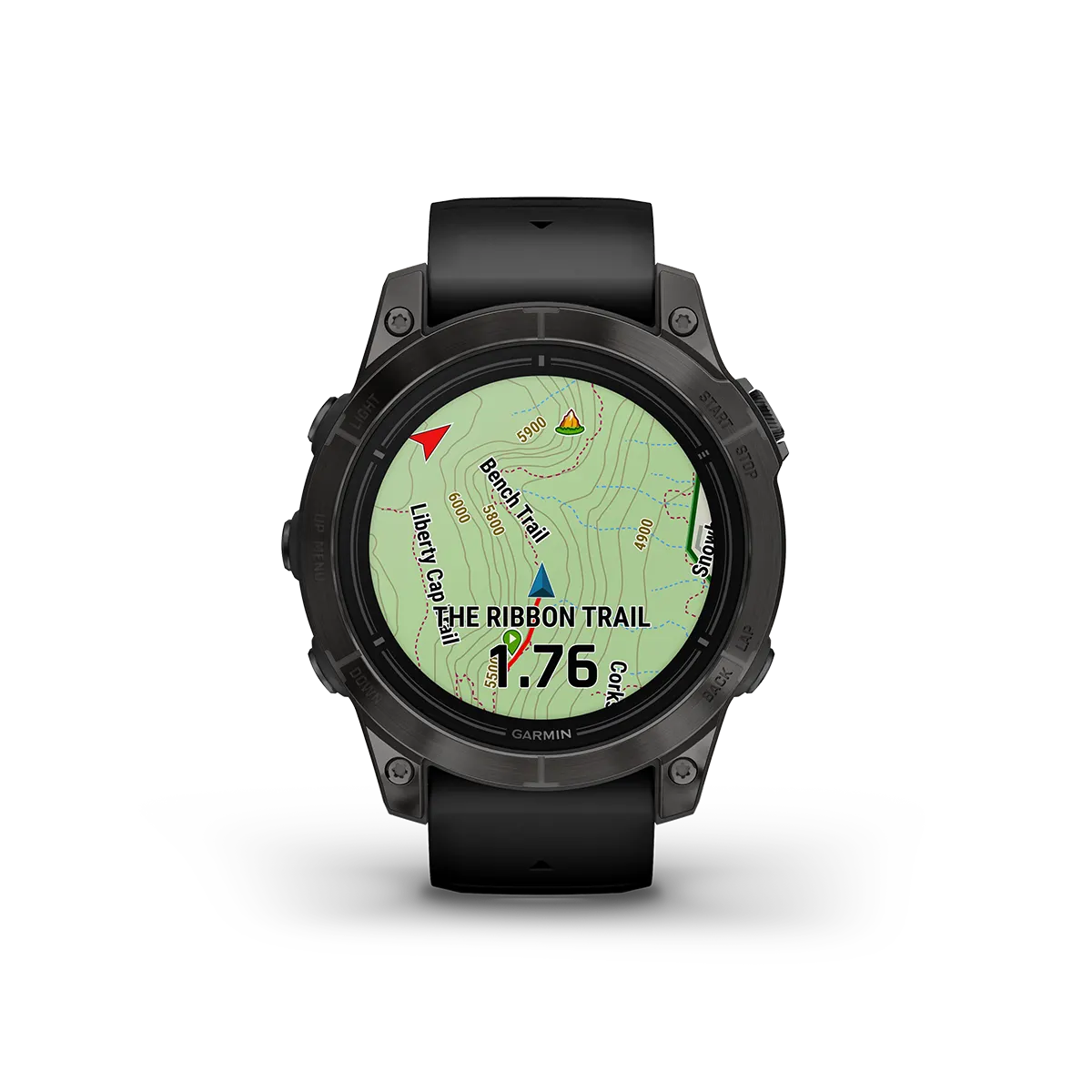 Garmin epix PRO Gen 2 47mm Sapphire in black overlay