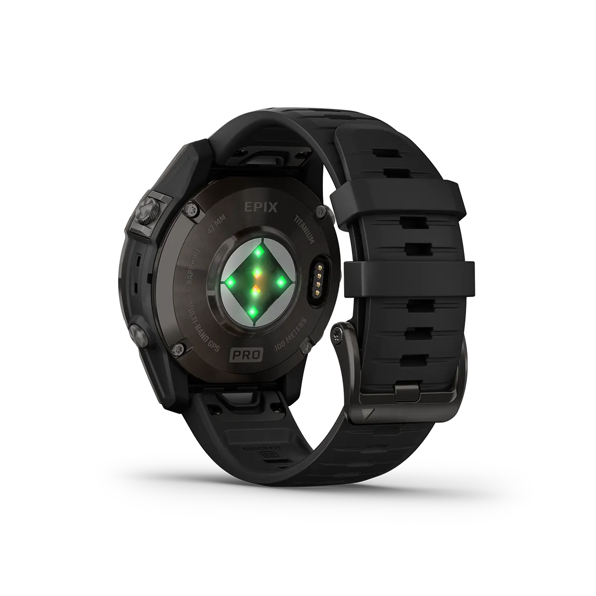 Garmin epix PRO Gen 2 47mm Sapphire in black heart rate monitor