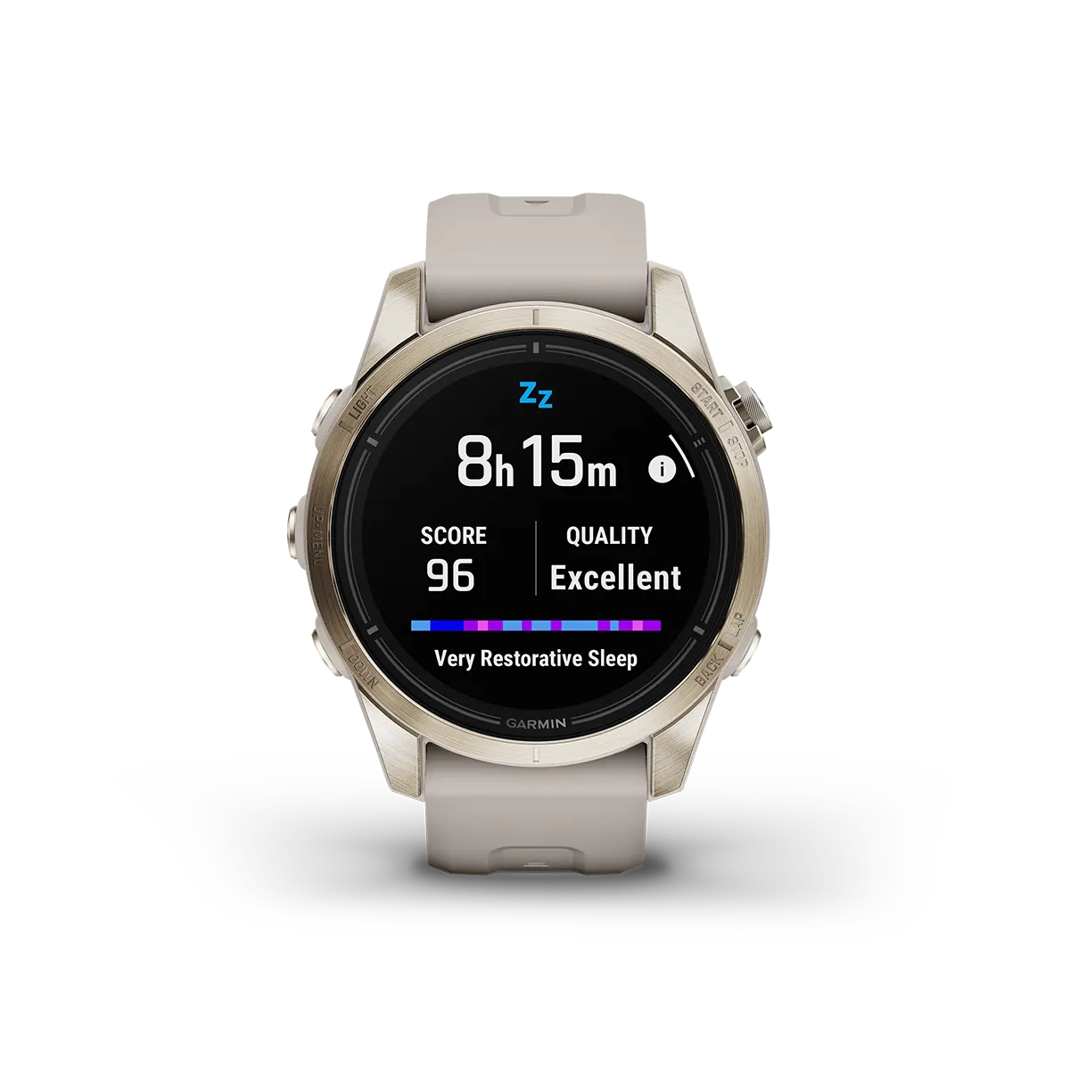 Garmin epix PRO Gen 2 Sapphire in sand sleep stats