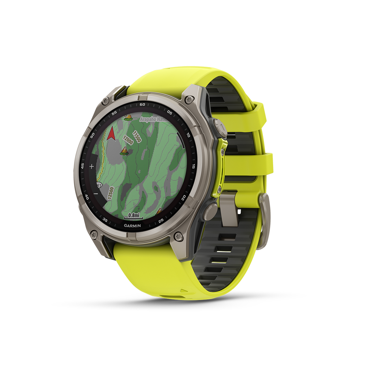Garmin fenix 8 solar 47mm titanium map