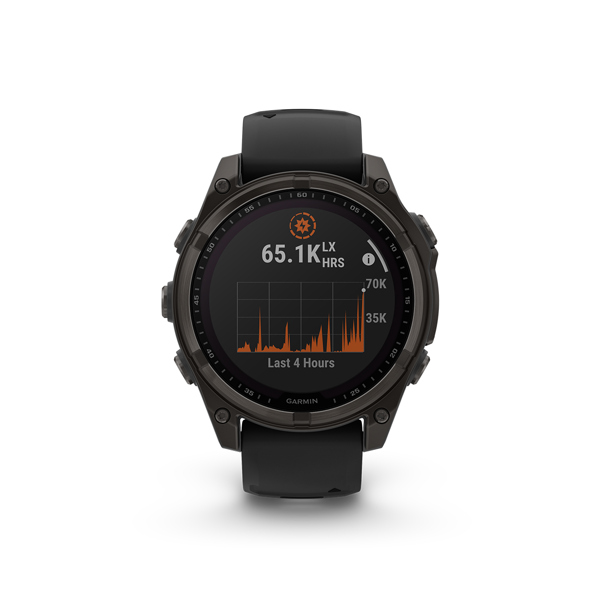Garmin fenix 8 solar 47mm carbon grey solar intensity