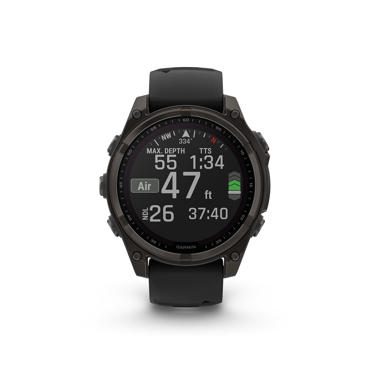 Garmin fenix 8 solar 47mm carbon grey dive activity