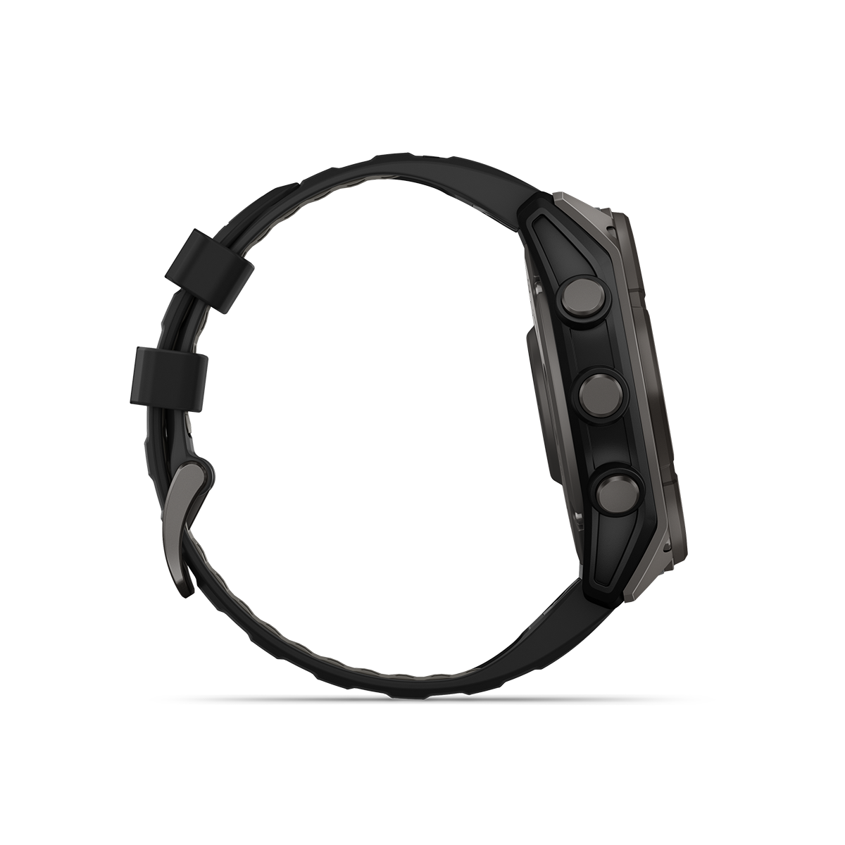 Garmin fēnix 8 solar watch 51mm carbon grey right side view