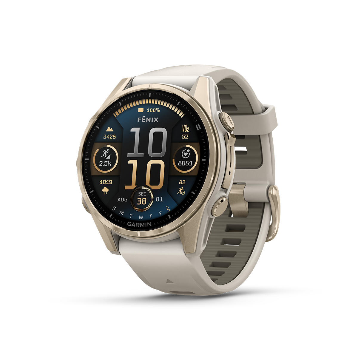 Garmin fenix 8 43mm soft gold